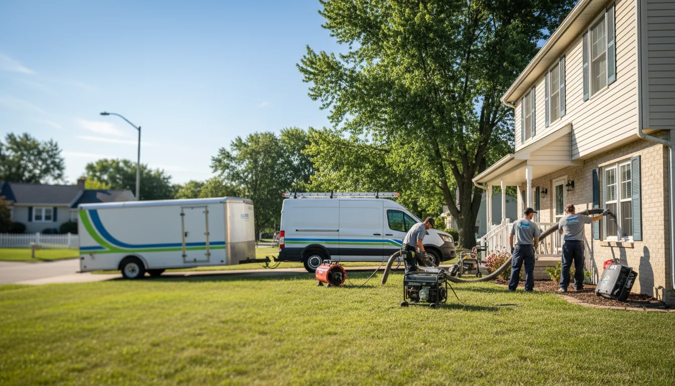 Flooded Basement Restoration And Cleanup With Repair in Lakeville, OH near me